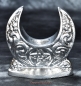 Preview: Hexenshop Dark Phoenix Pentagram crescent silver stick candle holder